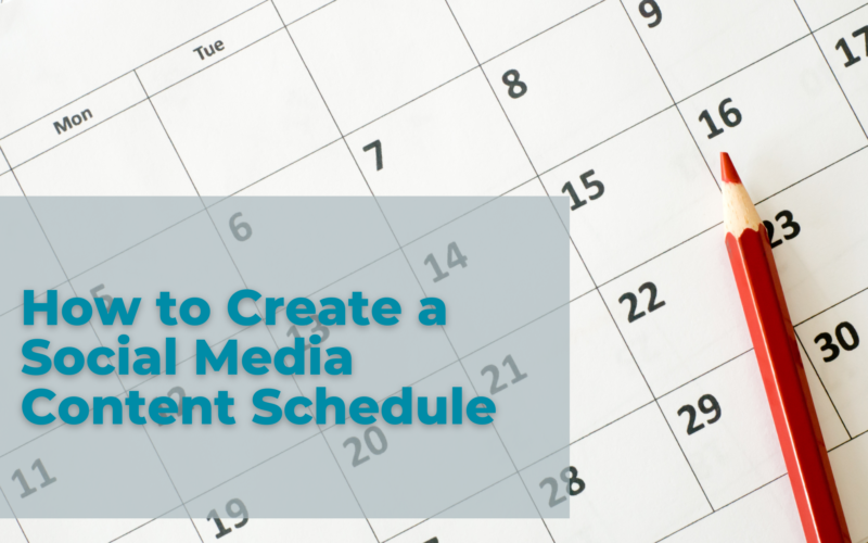 How to create a social media content schedule