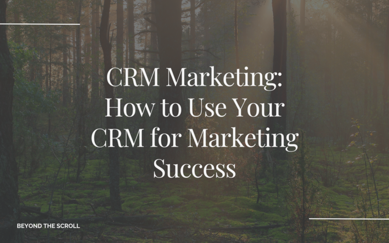 CRM Marketing: How to Use Your CRM for Marketing Success