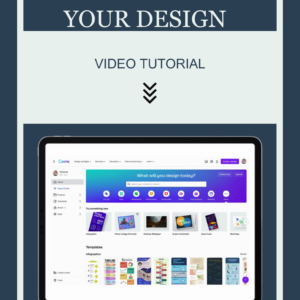 Hero banner: 'HOW TO START YOUR DESIGN' with 'VIDEO TUTORIAL' and a downward chevron icon.